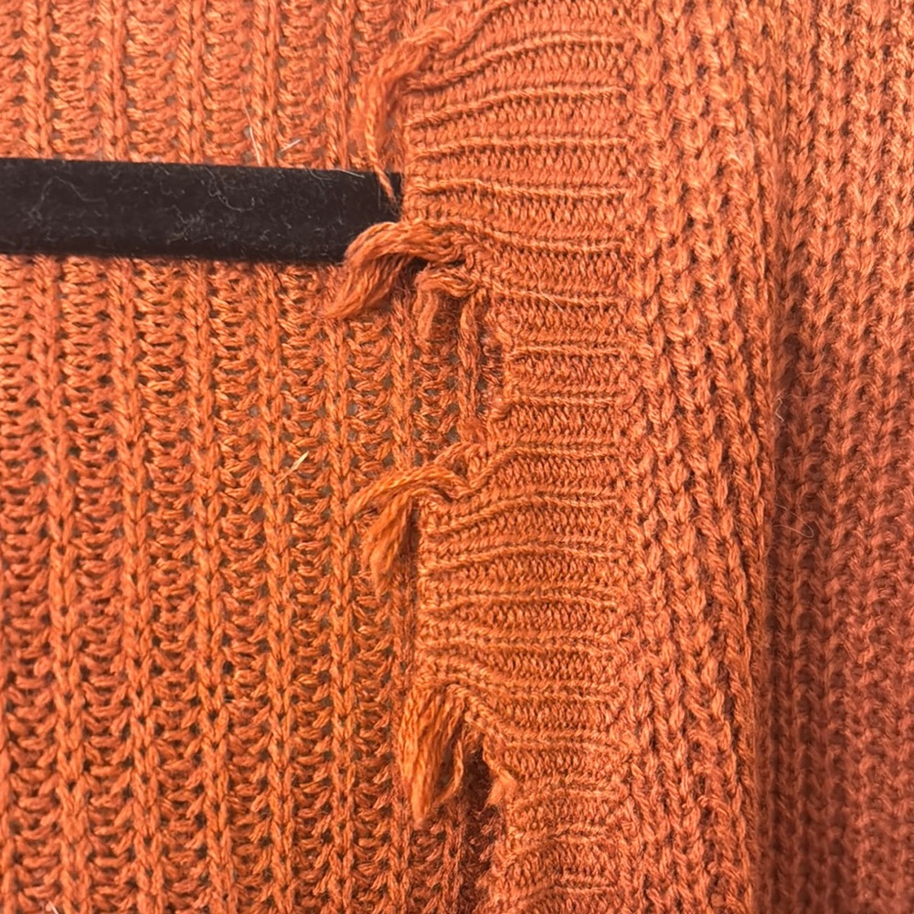 Rust Open Front Cardigan - Picture 3 of 5